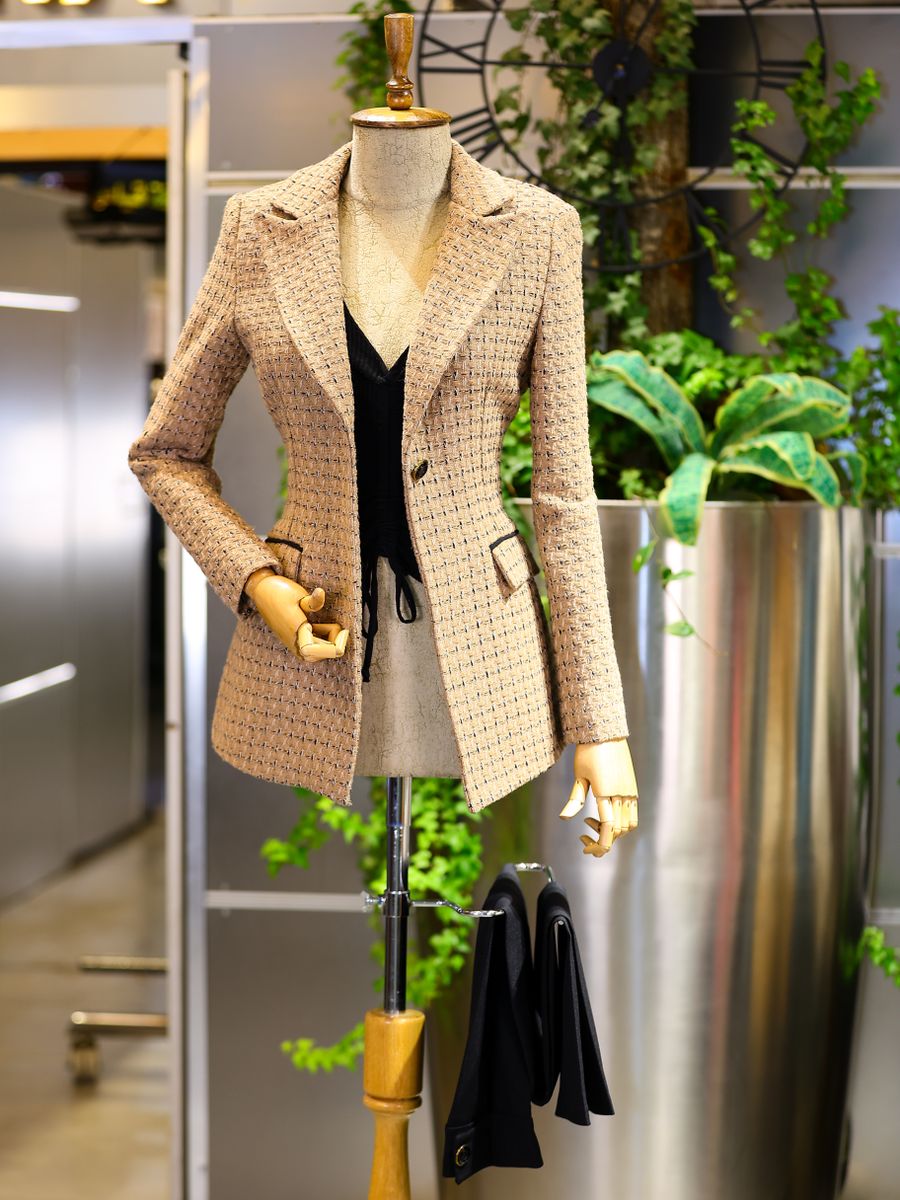 Delphine Check Blazer