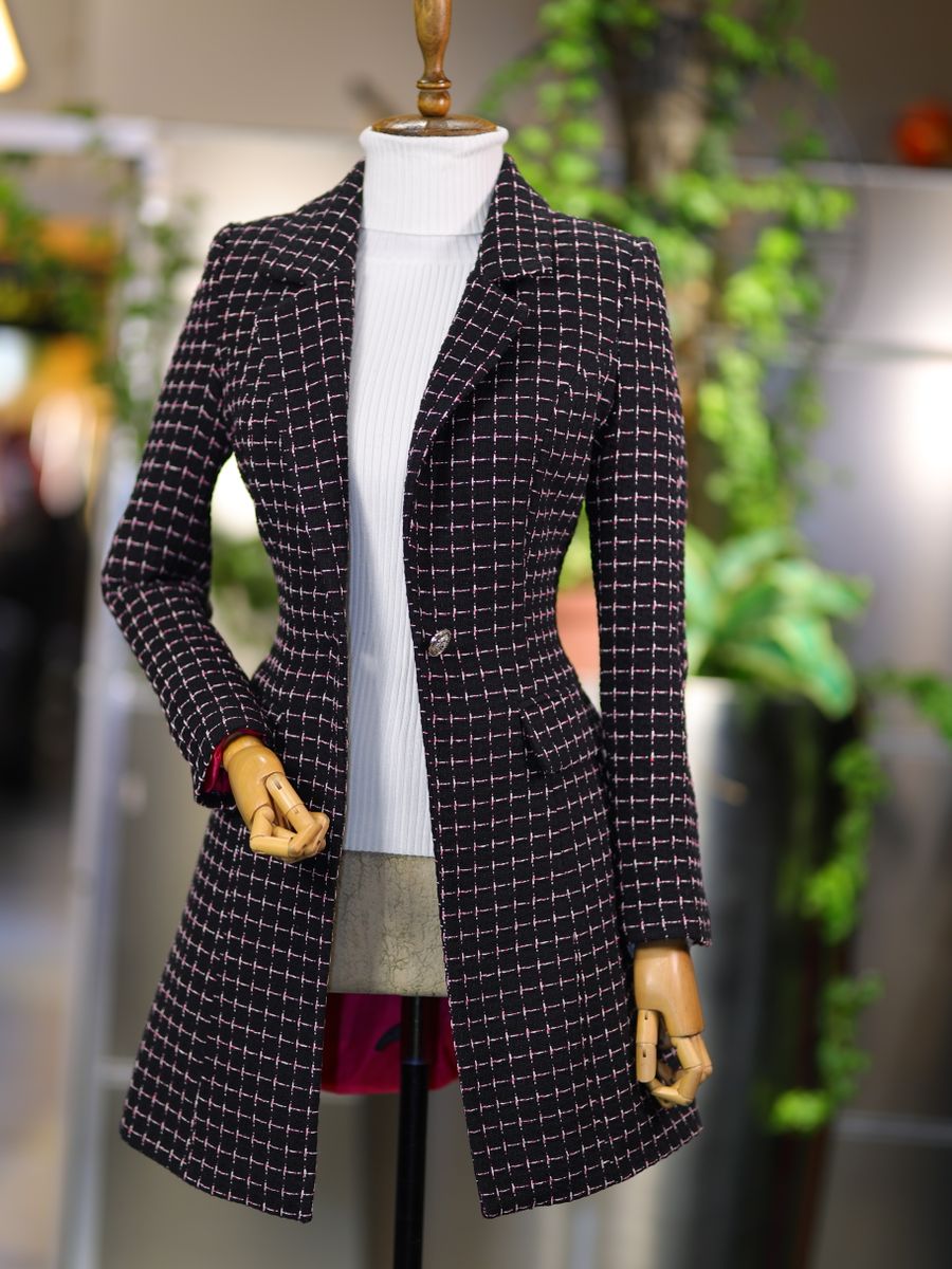 Rue Check Overcoat