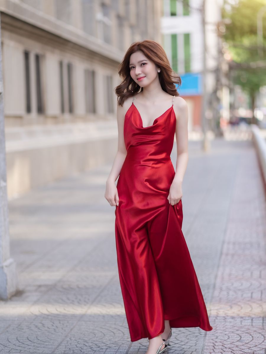 Alba Silk Maxi Dress