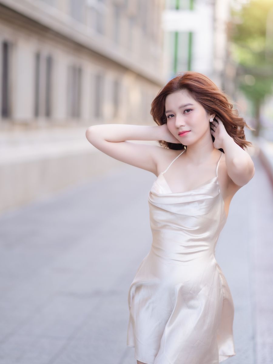 Noor Satin Cowl Dress