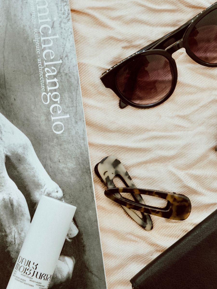 Accessories flat lay